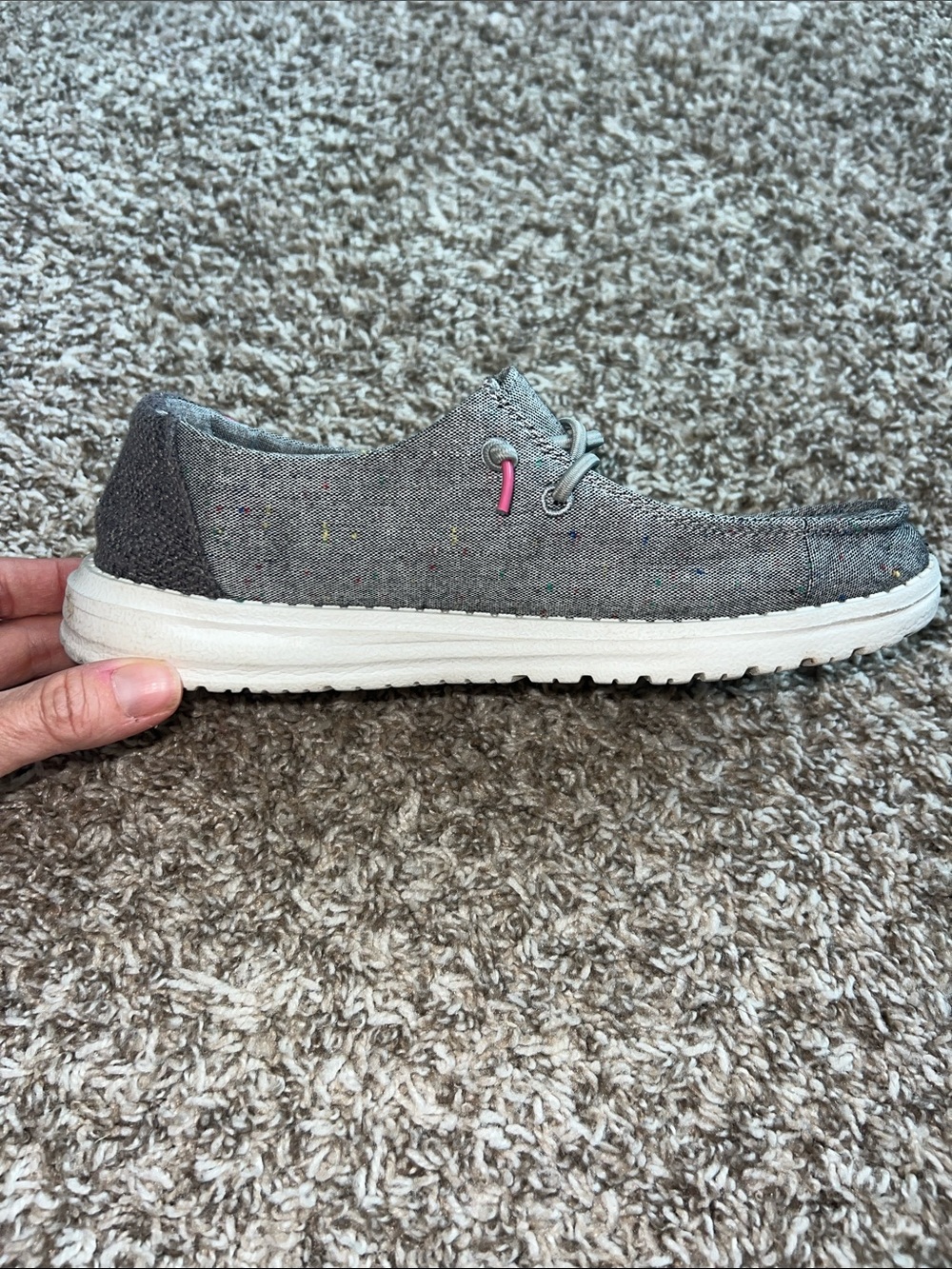 Wendy Confetti Black Hey Dude Sz 5! - Picture 6 of 11